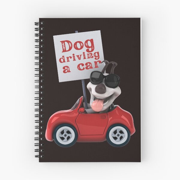 Item preview, dog driving a car  designed and sold by ghadirjo.
