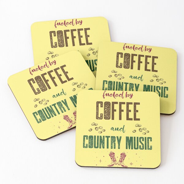 Item preview, Fueled By Coffee And Country Music. Country Music Fan designed and sold by Rebel-Design.