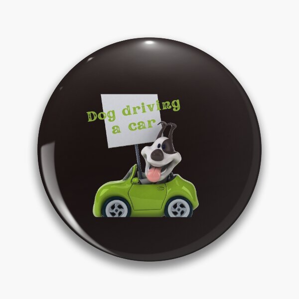 Item preview, dog driving a car  designed and sold by ghadirjo.