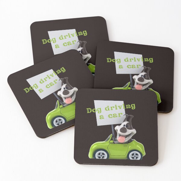 Item preview, dog driving a car  designed and sold by ghadirjo.