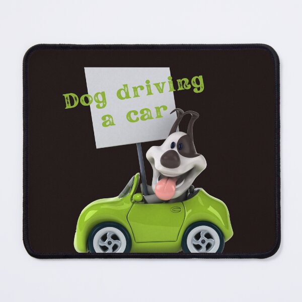 Item preview, dog driving a car  designed and sold by ghadirjo.