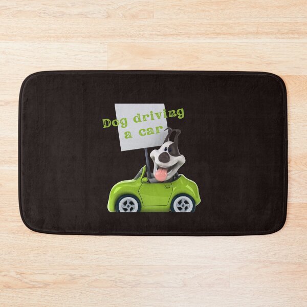 Item preview, dog driving a car  designed and sold by ghadirjo.