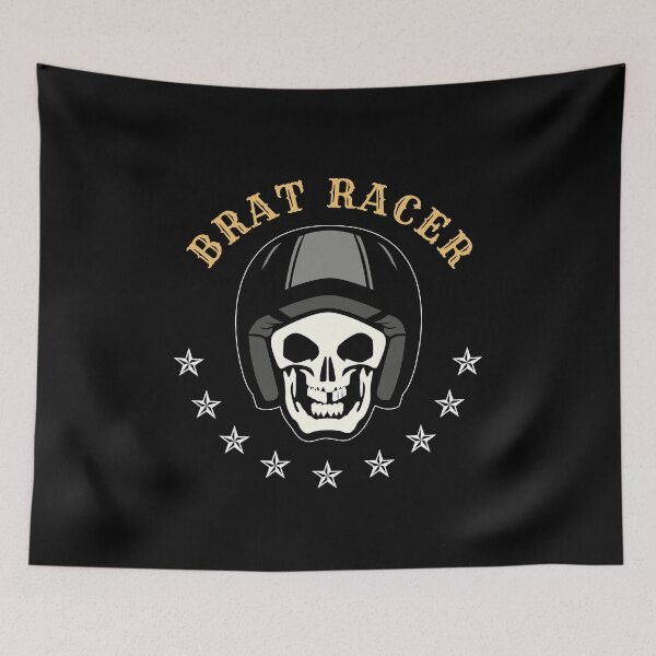 Item preview, Custom Brat Racer T-Shirt, Classic Motorcycle Enthusiast Graphic designed and sold by GO SHIRT-TEE.