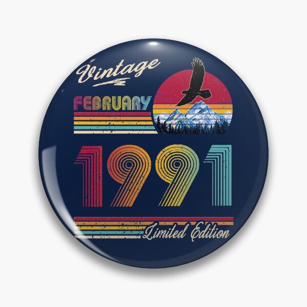 Item preview, Vintage February 1991 Birthday designed and sold by GreenSplash.