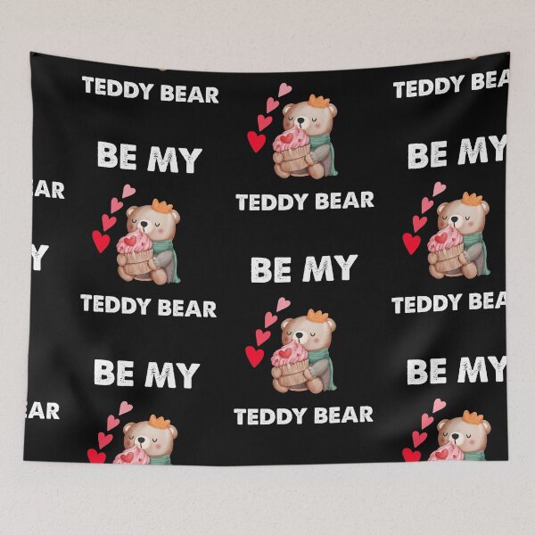 Item preview, Be My Teddy Bear, Valentines Teddy designed and sold by SportyDogShop.