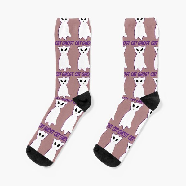 Ghost Cat Socks for Sale | Redbubble