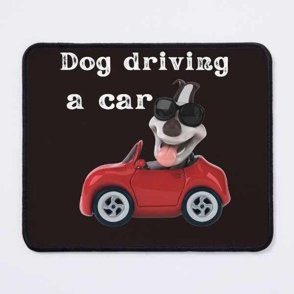 Item preview, dog driving a car designed and sold by ghadirjo.