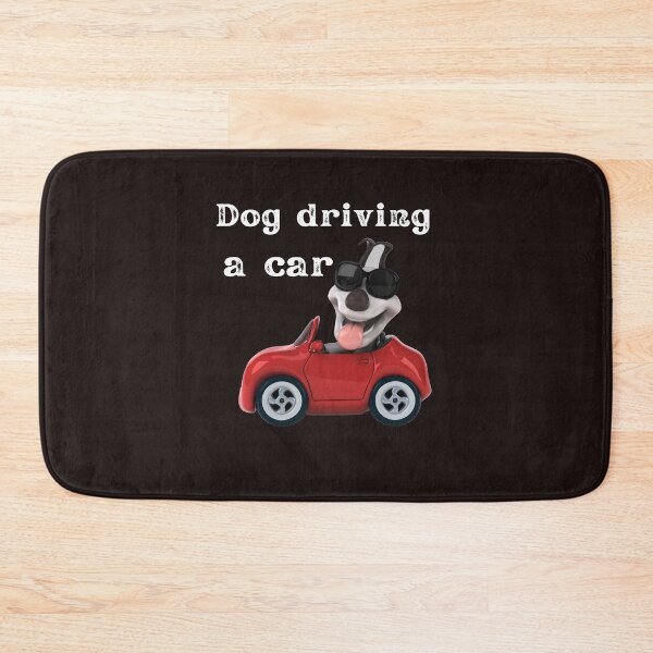 Item preview,  dog driving a car  designed and sold by ghadirjo.