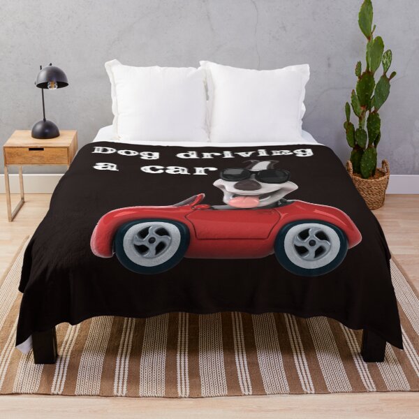 Item preview,  dog driving a car  designed and sold by ghadirjo.