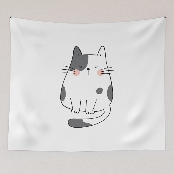 Item preview, Sat Sleeping Cat designed and sold by patsyrosedesign.