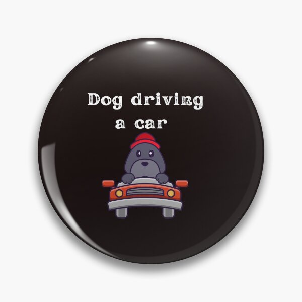 Item preview, dog driving a car  designed and sold by ghadirjo.