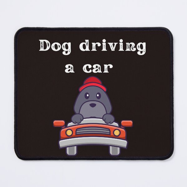 Item preview, dog driving a car  designed and sold by ghadirjo.