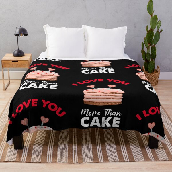 Item preview, I Love You More Than Cake, Cake Is My Valentine designed and sold by SportyDogShop.