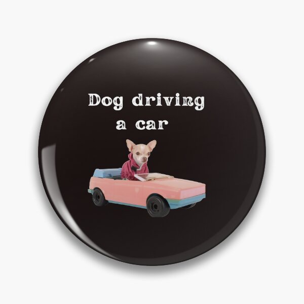 Item preview, dog driving a car  designed and sold by ghadirjo.
