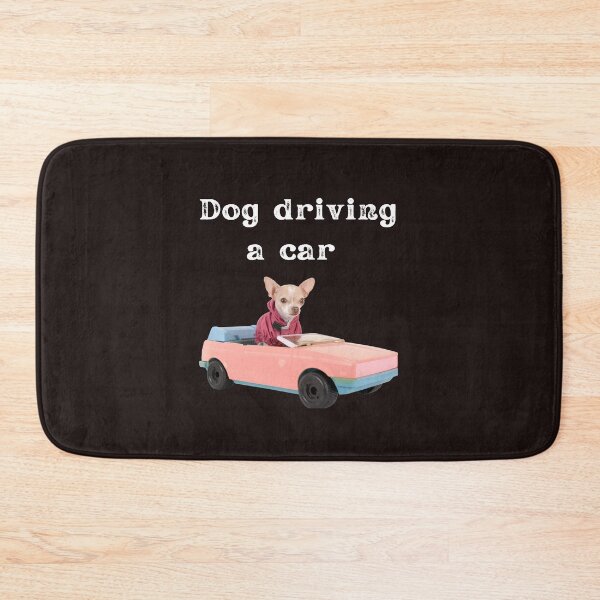 Item preview, dog driving a car  designed and sold by ghadirjo.