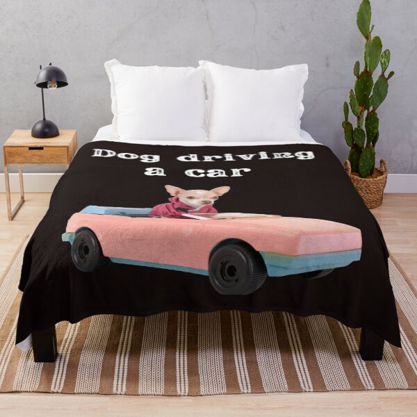 Item preview, dog driving a car  designed and sold by ghadirjo.