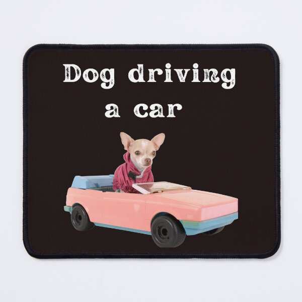 Item preview, dog driving a car designed and sold by ghadirjo.