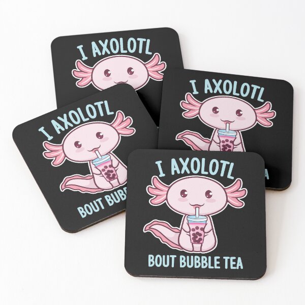 Item preview, I Axolotl Questions Bout Bubble Tea Funny Kawaii Salamander designed and sold by GravitiTees.