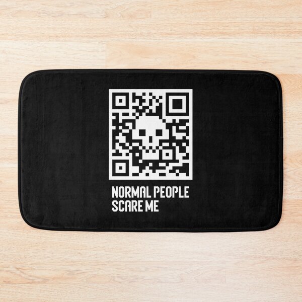 Item preview, Normal People Scare Me. Skull qr code designed and sold by etraveler.