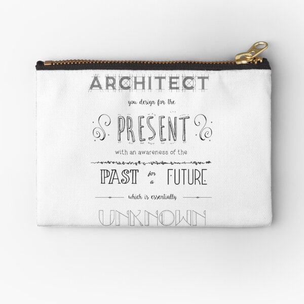 Architecture Zipper Pouch