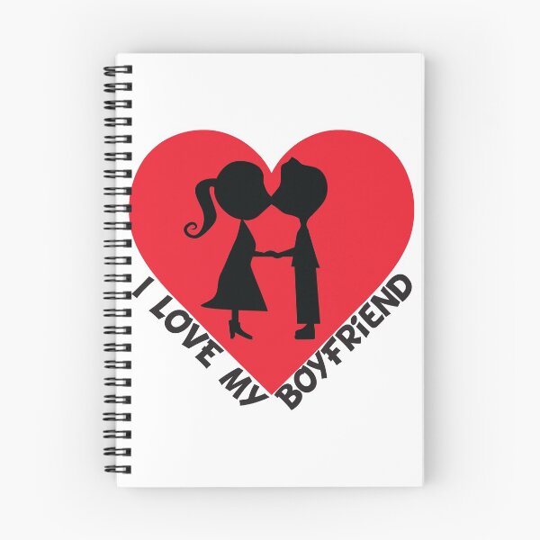 Item preview, I Love My Boyfriend Couple Heart designed and sold by dass-art.