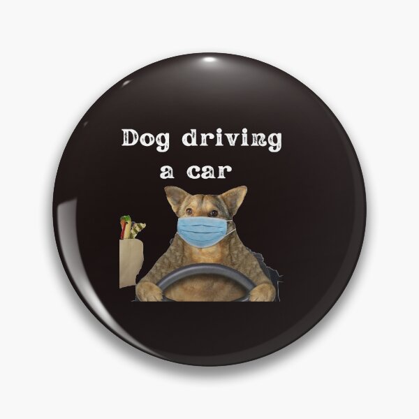 Item preview, dog driving a car  designed and sold by ghadirjo.