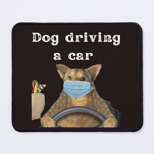 Item preview, dog driving a car  designed and sold by ghadirjo.