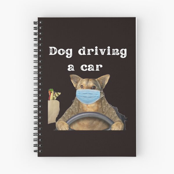 Item preview, dog driving a car  designed and sold by ghadirjo.