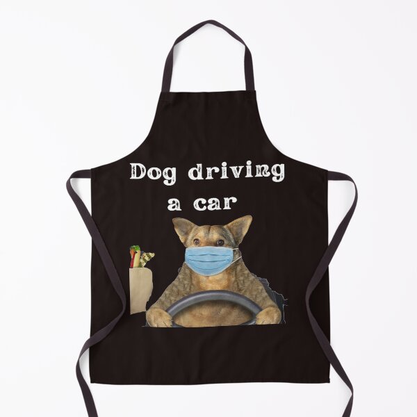 Item preview, dog driving a car designed and sold by ghadirjo.