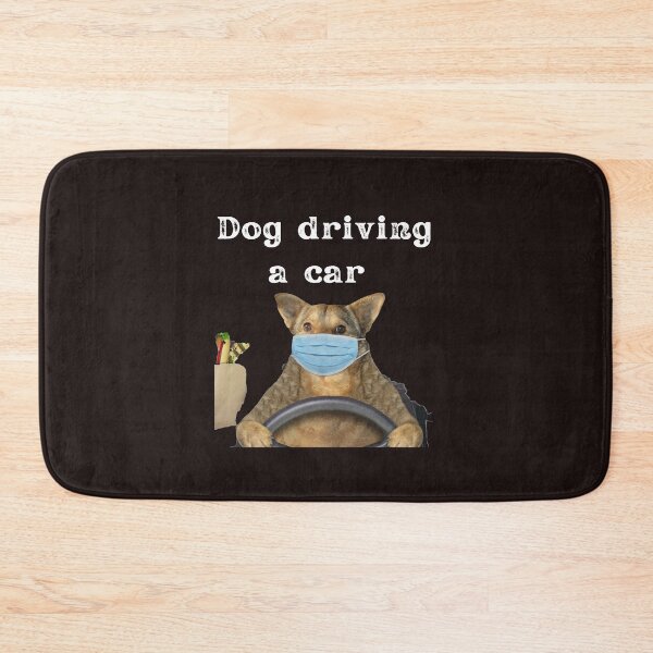 Item preview, dog driving a car  designed and sold by ghadirjo.