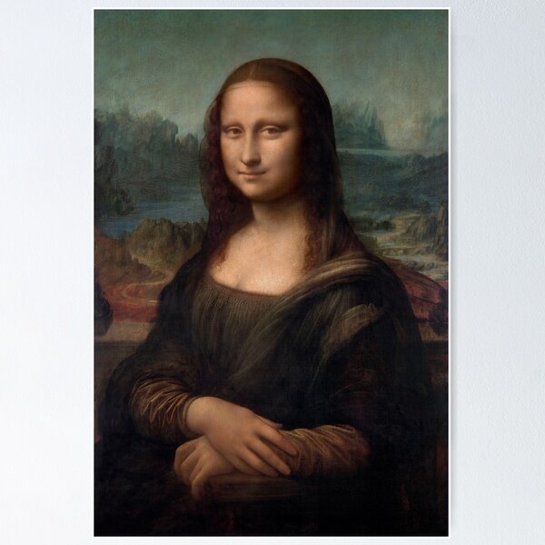 Item preview, Leonardo da Vinci  Portrait of Mona Lisa high resolution designed and sold by Aleksandra P.