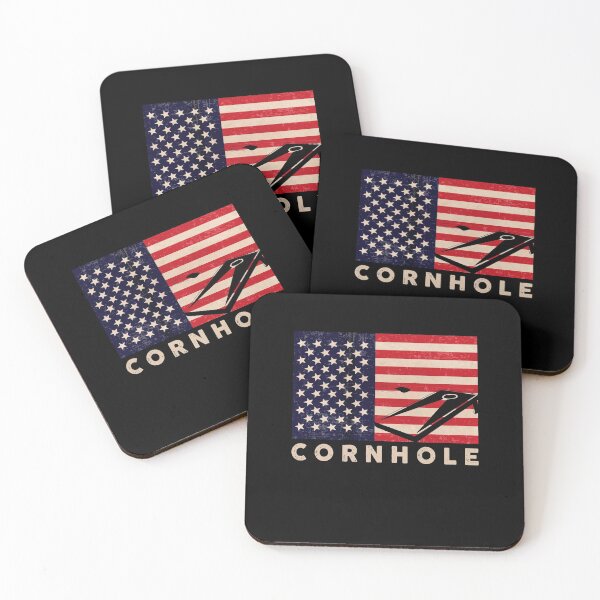 Item preview, Cornhole American Flag Corn Hole Player Art designed and sold by Dressed For  Duty.