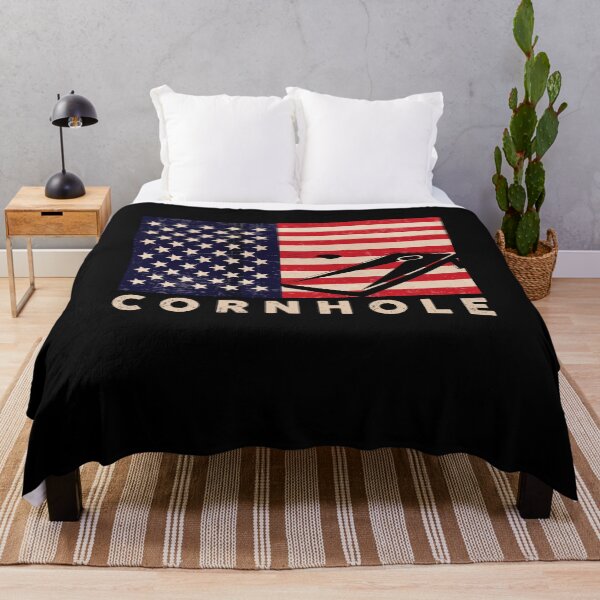 Item preview, Cornhole American Flag Corn Hole Player Art designed and sold by Dressed For  Duty.