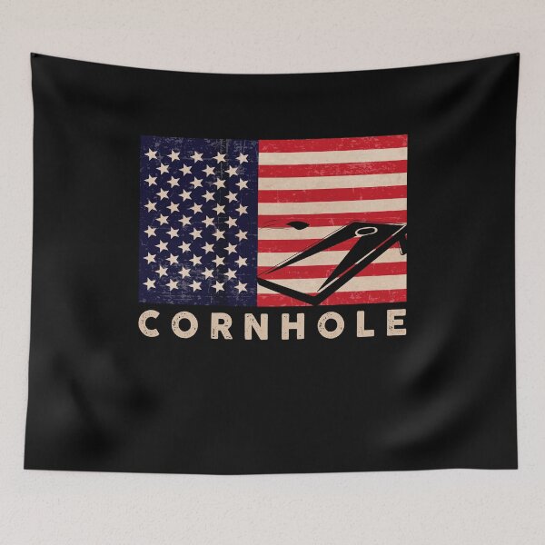 Item preview, Cornhole American Flag Corn Hole Player Art designed and sold by Dressed For  Duty.