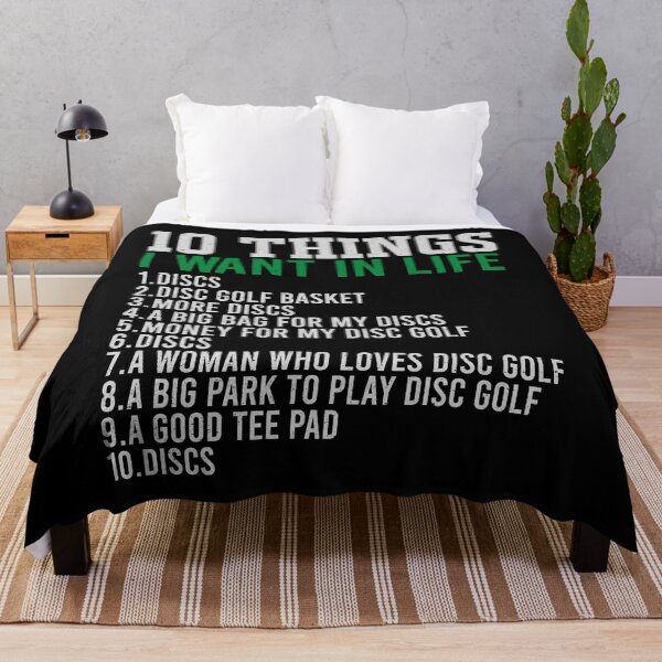 Item preview, Funny 10 Things I Want In My Life Disc golf Frisbee Golf Destressed designed and sold by YAHIA-14.