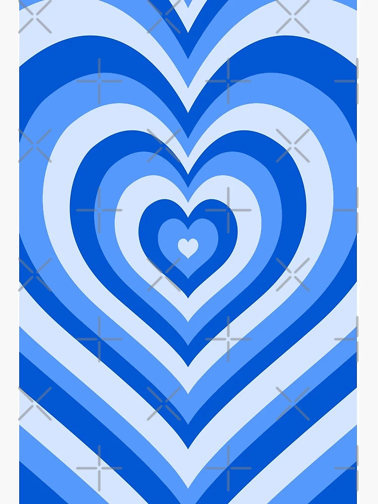 blue monochrome heart