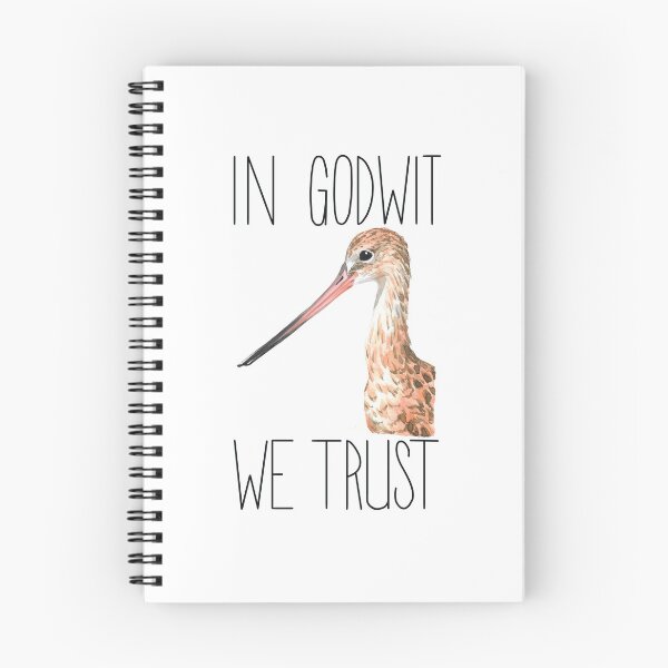 Item preview, In Godwit We Trust (Marbled Gotwit) designed and sold by LauraWolfArtist.