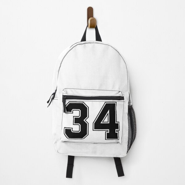 Item preview, 34 American Football Classic Vintage Sport Jersey Number in black number on white background for american football, baseball or basketbal designed and sold by Marcin Adrian.