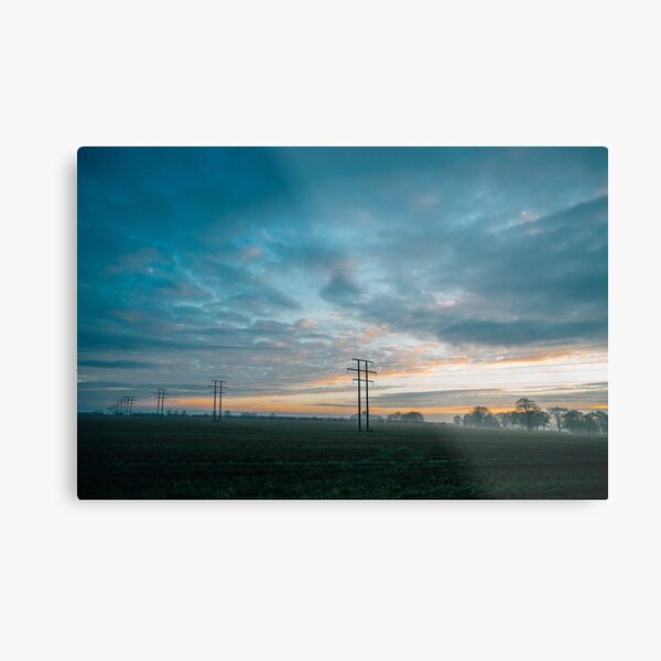 Item preview, Sunset Over English Countryside Farm designed and sold by benland137.