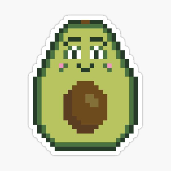 Pixel Art Avocado\