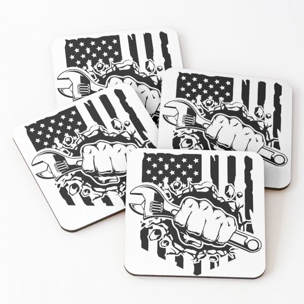 Item preview, Patriotic Mechanic with Wrench Punch Through designed and sold by MonoByOrion.