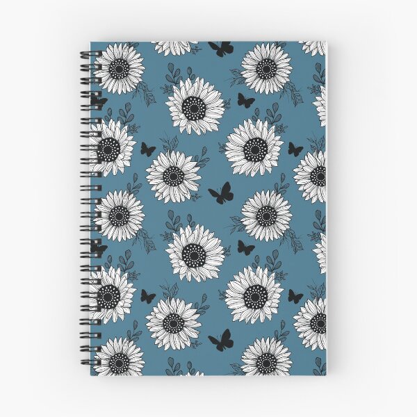 Item preview, Ilustración de patrón de girasol y mariposa designed and sold by CompassandCrate.