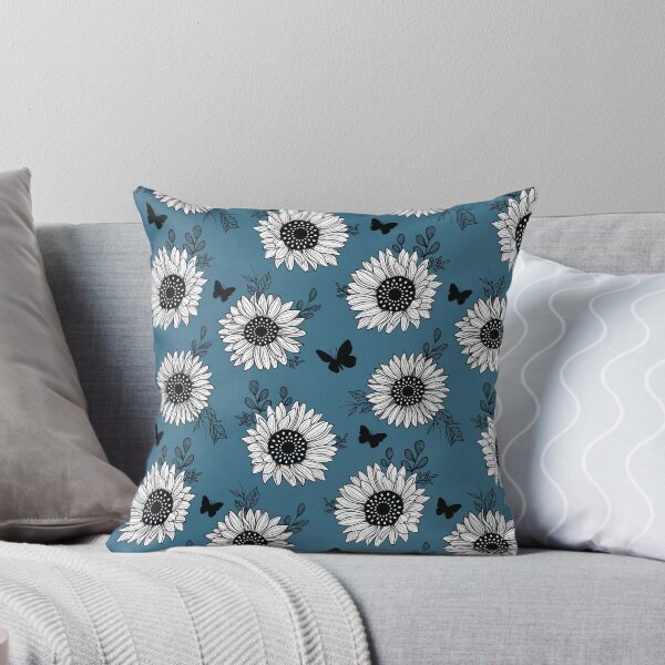 Aperçu de l'œuvre Illustration de motif tournesol et papillon créée et vendue par CompassandCrate.