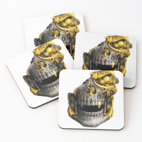 Item preview, Vampire Skeleton Face Gold Mechanical designed and sold by MusicSkateboard.