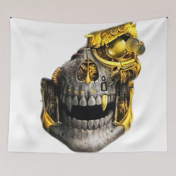 Item preview, Vampire Skeleton Face Gold Mechanical designed and sold by MusicSkateboard.