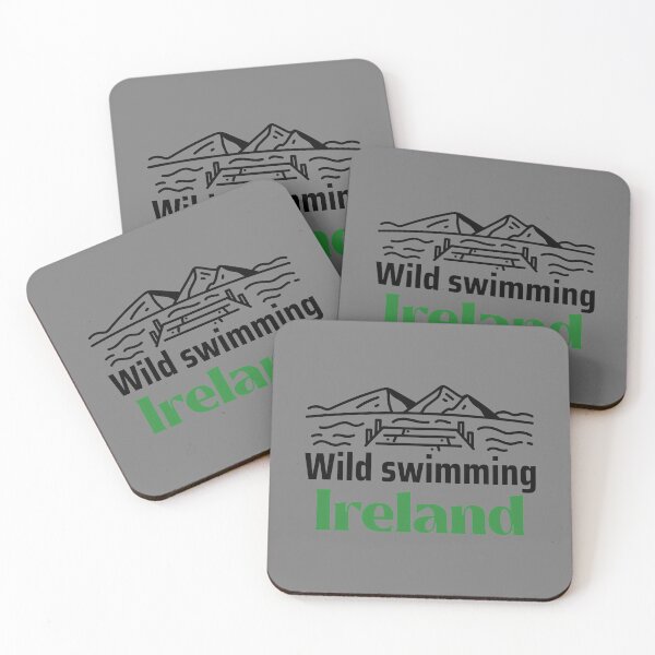 Item preview, Wild Swimming Ireland - Texto verde - Camisetas de natación salvaje designed and sold by WildSwimming.