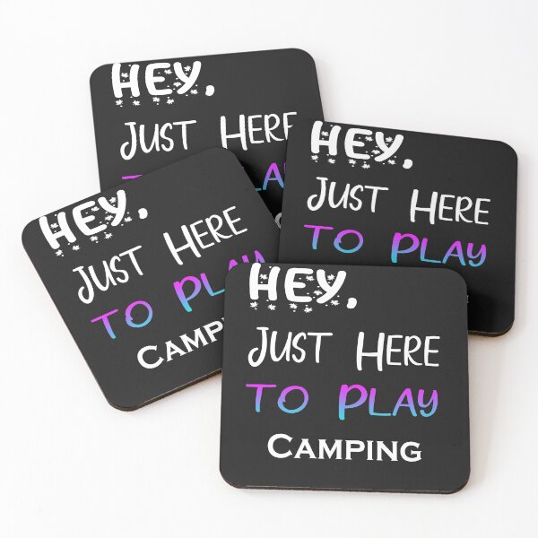 Item preview, Hey Just here to play Camping designed and sold by momshow.