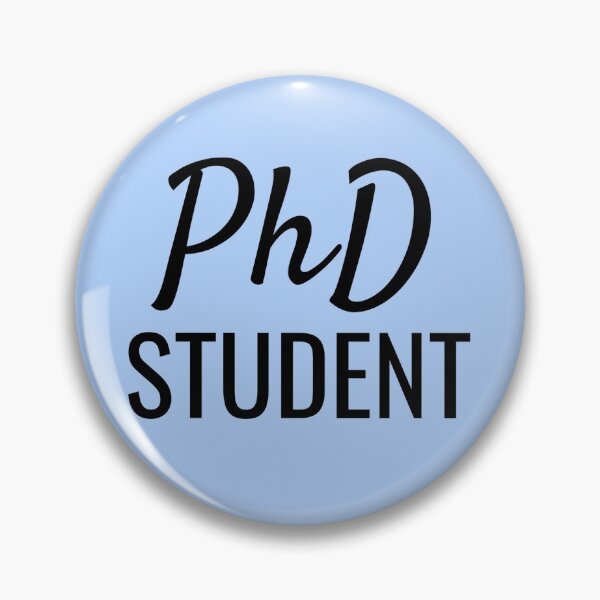 Item preview, University PhD Student Cursive/Block Style designed and sold by SarahJisri.