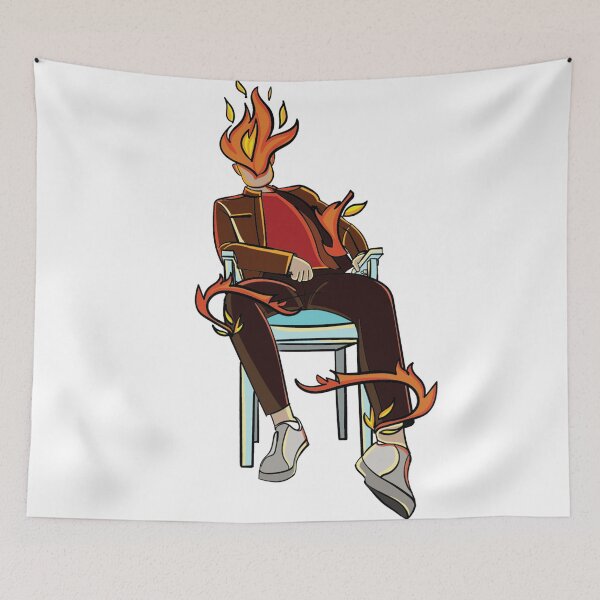 Item preview, Fire man on chair designed and sold by SzValentina.