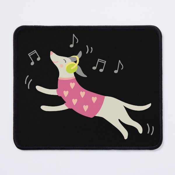 Item preview, Music lover dancing dog with headphones  designed and sold by Darina Gulbina.